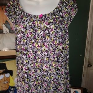 Ellen Tracy Womens Pajamas Set Top & Shorts Size L